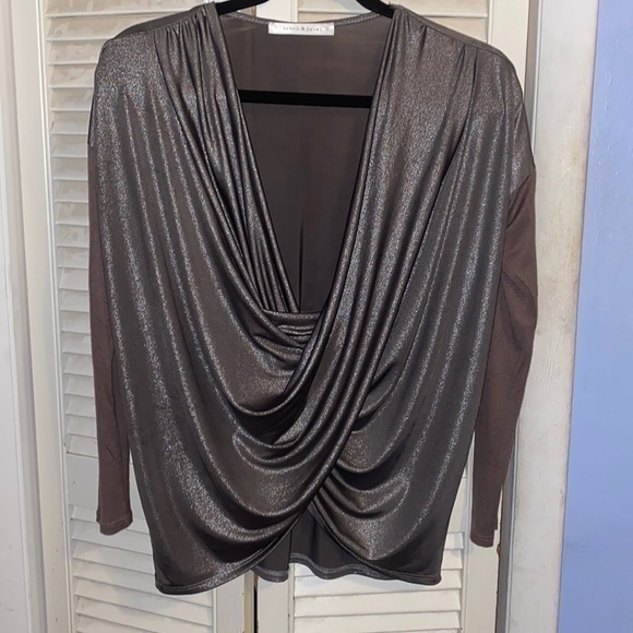 Brand & Label drape blouse - Picture 1 of 8
